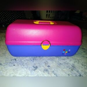 Vintage 1990’s Caboodle’s Makeup/Storage Case- Turquoise- Pink- Purple